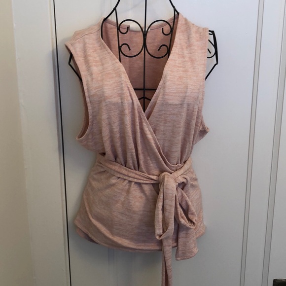 GAP Tops - GAP pink knit wrap tank 💜💜💜
